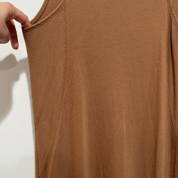 NWT Travis Mathew Hadley Wood Sleeveless Rib Midi Dress Bronze Casual Staple - Picture 4 of 13